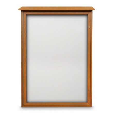 United Visual Products Indoor Enclosed Combo Board, 72"x36", White Frame/Black & Rubber UVCB7236W-BLACK-RUBBER
